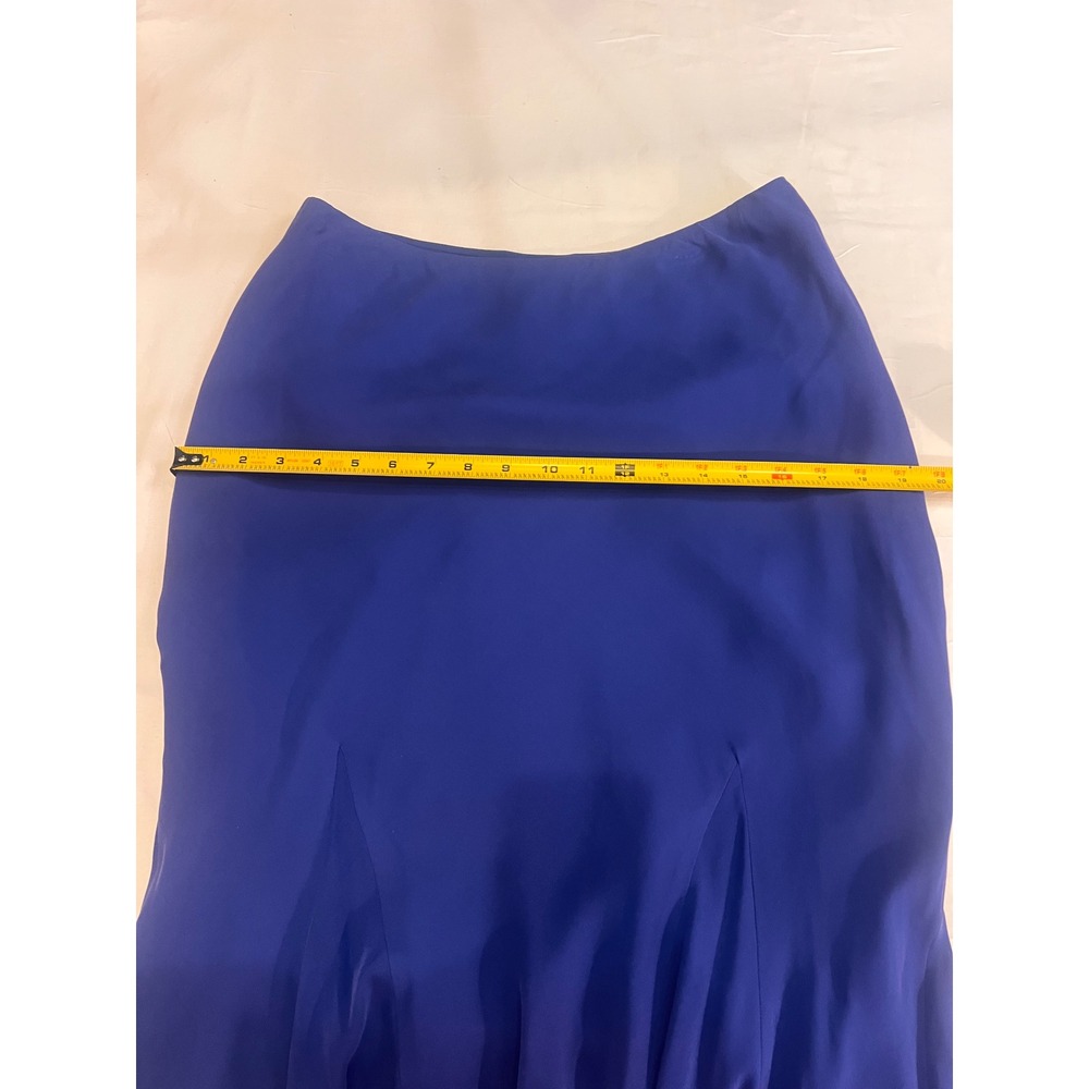 Laura Lauren, blue silk mermaid skirt size medium - Picture 5 of 9
